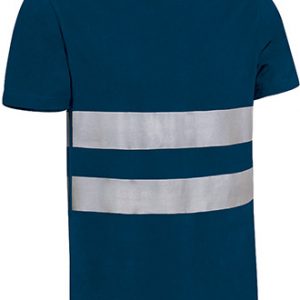 Camiseta de manga corta Visibilidad Realzada VALENTO SENDAI- Azul Marino Orion