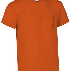 Camiseta de manga corta con bolsillo Valento EAGLE-Naranja Fiesta