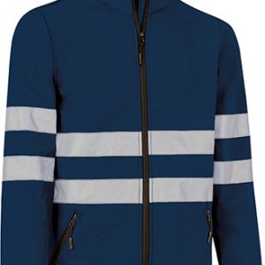 Chaqueta Softshell Visibilidad Realzada VALENTO WUTAN- Azul Marino Orion