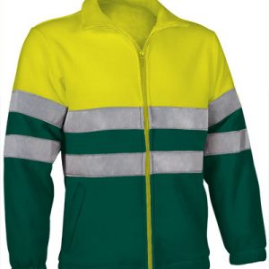 Forro polar Alta Visibilidad Valento AIRPORT-Amarillo Flúor-Verde Botella