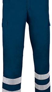 Pantalon Visibilidad Realzada VALENTO DRILL- Azul Marino Orion
