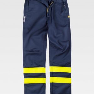 Pantalón ignifugo cintas reflectantes WORKTEAM B1494