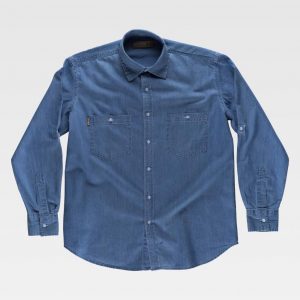 Camisa denim de manga larga WORKTEAM B8700