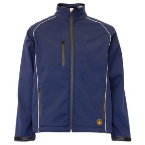 Chaqueta softshell con vivos reflectantes SEANA TEXTIL TIAN VIVOS-Azul Marino