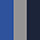 Azul azulina-Gris claro-Azul marino