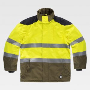 Parka impermeable ignífuga Alta Visibilidad WORKTEAM B3781