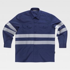 Camisa de manga larga cintas reflectantes WORKTEAM B8007