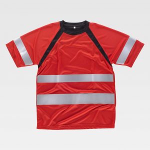 Camiseta de manga corta cintas reflectantes WORKTEAM C2940