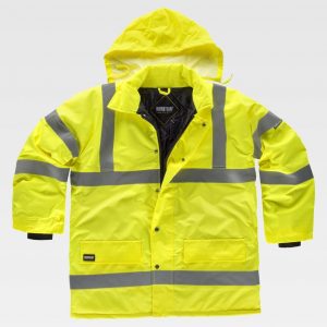 Parka acolchada impermeable Alta Visibilidad WORKTEAM C3700