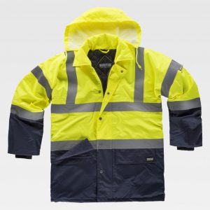 Parka acolchada impermeable Alta Visibilidad WORKTEAM C3710