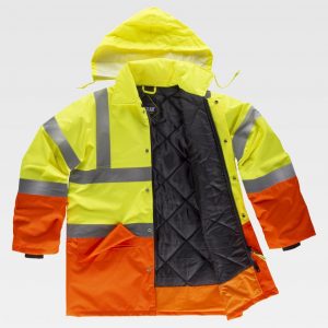 Parka acolchada impermeable Alta Visibilidad WORKTEAM C3716
