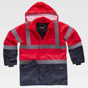 Parka acolchada impermeable Alta Visibilidad WORKTEAM C3717