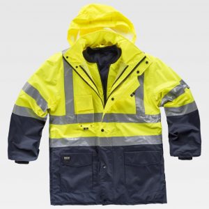 Parka impermeable 5 en 1 Alta Visibilidad WORKTEAM C3735