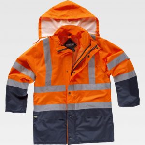 Parka impermeable 4 en 1 Alta Visibilidad WORKTEAM C3745