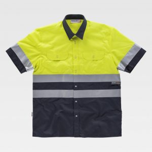 Camisa de manga corta cintas reflectantes WORKTEAM C3811