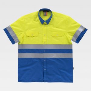 Camisa de manga corta cintas reflectantes WORKTEAM C3812