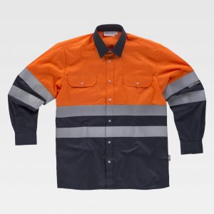 Camisa de manga larga cintas reflectantes WORKTEAM C3815