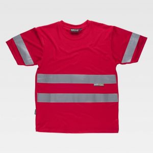 Camiseta de manga corta cintas reflectantes WORKTEAM C3939