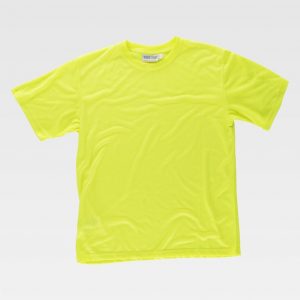 Camiseta de manga corta fluor WORKTEAM C6010