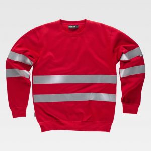 Sudadera cintas reflectantes WORKTEAM C9031