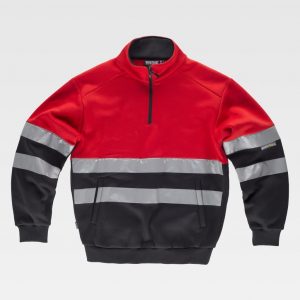 Sudadera cintas reflectantes WORKTEAM C9033