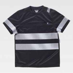 Camiseta de manga corta cintas reflectantes WORKTEAM C9243