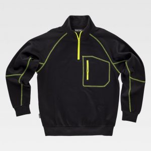 Sudadera media cremallera WORKTEAM C9800
