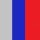 Gris claro-Azul azulina-Rojo