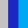 Gris claro-Azul azulina-Azul turquesa