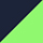 Azul marino-Verde fluor