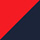 Rojo fluor-Azul marino