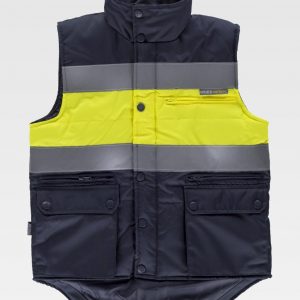 Chaleco acolchado cintas reflectantes WORKTEAM S4032