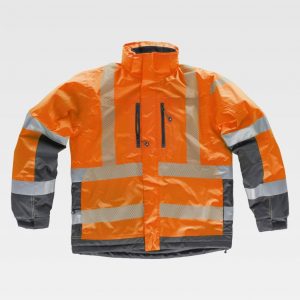 Parka acolchada impermeable Alta Visibilidad WORKTEAM S9261