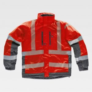 Parka acolchada impermeable cintas reflectantes WORKTEAM S9262