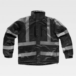 Parka acolchada impermeable cintas reflectantes segmentadas WORKTEAM S9263