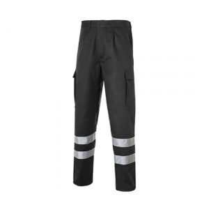 Pantalón con bandas reflectantes SEANA TEXTIL MULTI-2B-Negro
