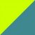 Amarillo Fluor-Azul Turquesa