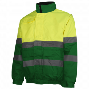 Chaqueta Alta Visibilidad WORKO BOMBER FALDON MANGA DESMONTABLE WR.2.266