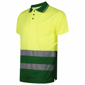 Polo de manga corta Alta Visibilidad WORKO MC COMBINADO AV WR.2.316