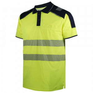 Polo de manga corta Alta Visibilidad WORKO MC RECICLADO AV WR.2.318
