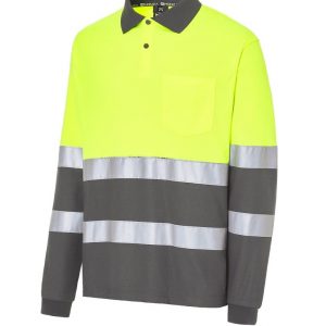 Polo de manga larga Alta Visibilidad MONZA CONFORT FIT 04754
