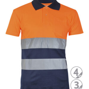 Polo de manga corta Alta Visibilidad ANBOR GLASGOW